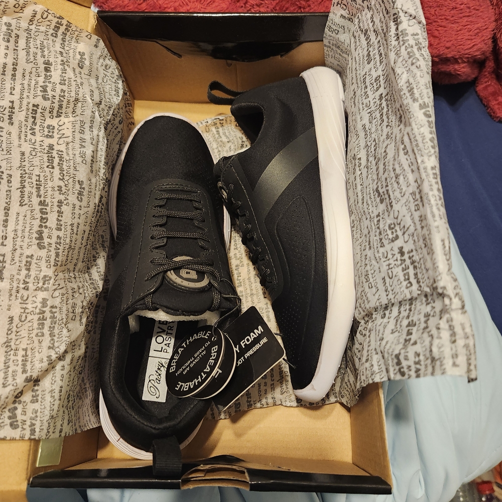 Pastry Black Sneakers with White Soles